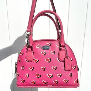 SOLD Coach Valentine Mini Cora Dome Satchel